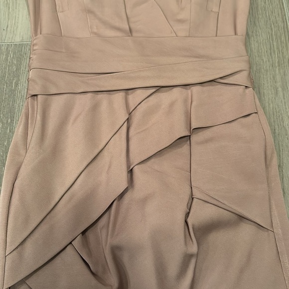 Reiss Women’s Tan Short Sleeve Dress Size 2 - Picture 3 of 4